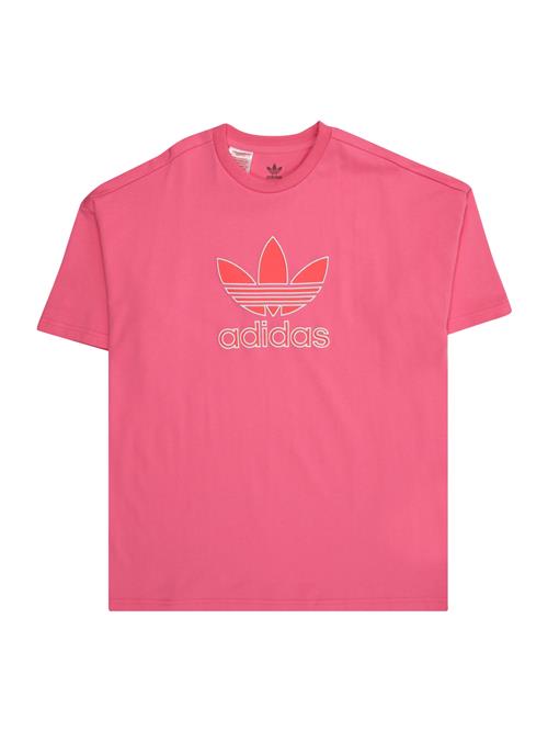 ADIDAS ORIGINALS Shirts 'Trefoil'  pink / lys rød / hvid
