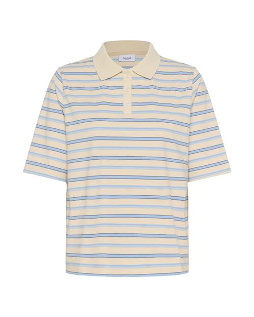 SAINT TROPEZ Shirts 'Joana'  lysebeige / brun / uldhvid