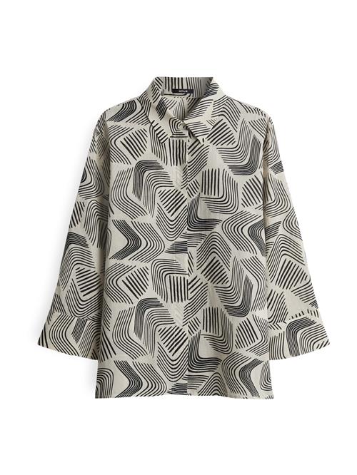 OPUS Bluse 'Fumina move'  creme / sort