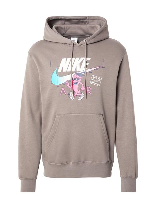 Nike Sportswear Sweatshirt 'CLUB'  lyseblå / greige / lys pink / hvid