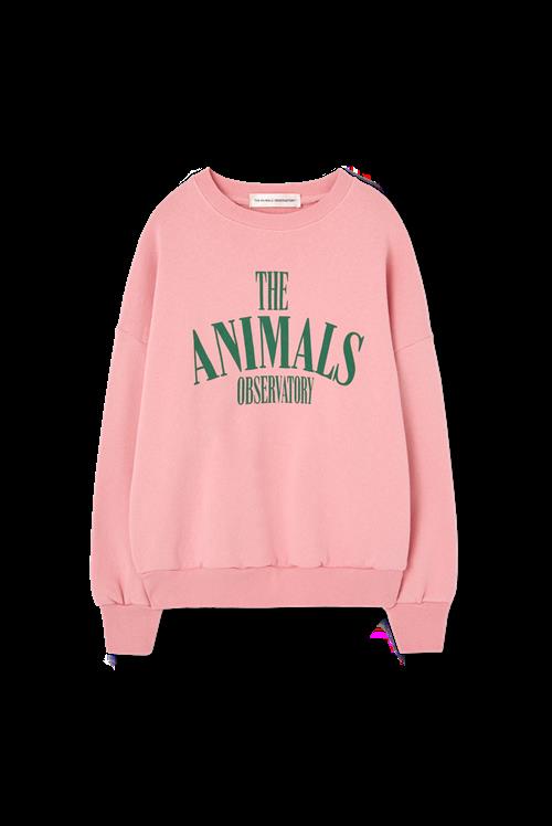 The Animals Observatory Killifish Sweatshirt Soft Pink  Soft Pink 6 Y  Lyserød  6 år  kvinde