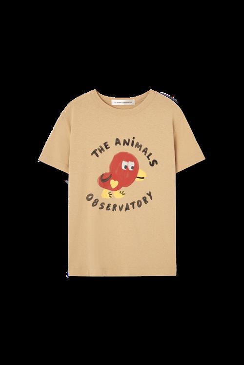 The Animals Observatory Rooster T-shirt Soft Brown  Soft Brown 4 Y  Brun  4 år  unisex