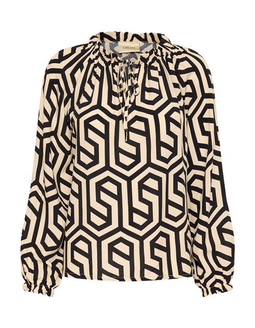 Cream Bluse 'Astra '  beige / sort
