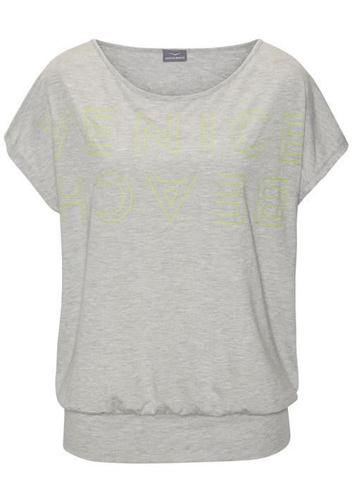 VENICE BEACH Shirts  grå-meleret / lysegrøn