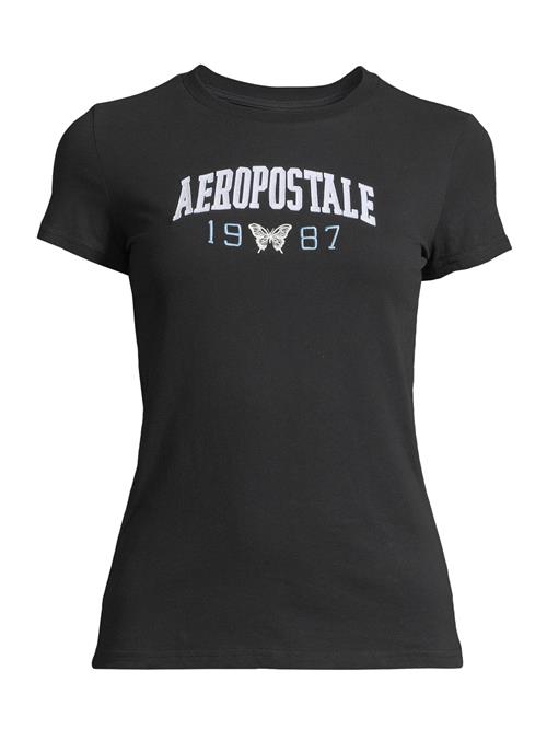 AÉROPOSTALE Shirts 'JKI ARCH 1987 BTTRFLY'  himmelblå / lyseblå / sort / hvid