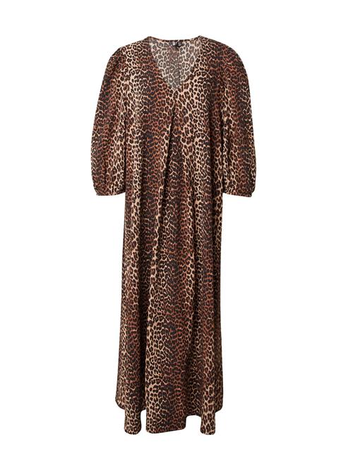 PIECES Kjole 'Jeo'  brun / cappuccino / sort