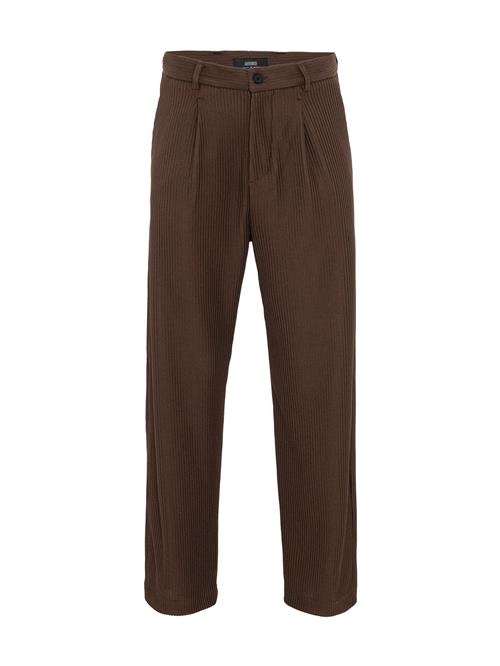 Antioch Bukser med lægfolder  brun