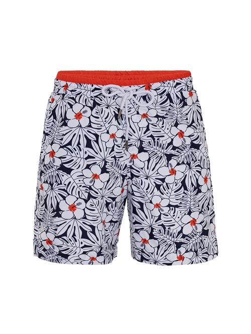 Daniel Hills Badeshorts  mørkeblå / rød / hvid