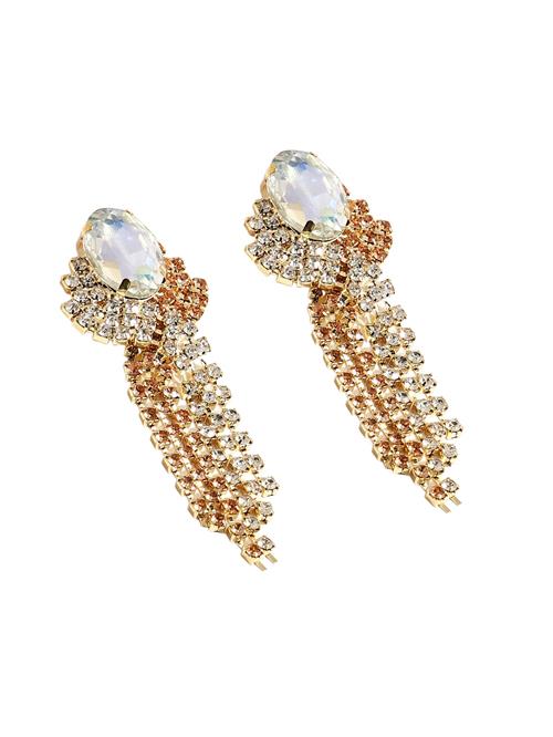 SOHI Øreringe  guld / transparent