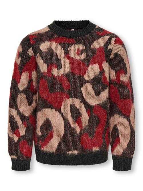 ONLY GIRLS Pullover  beige / rød / sort