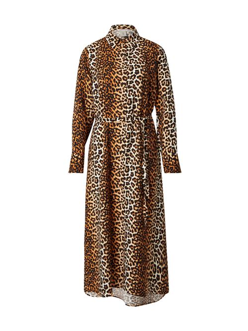 YAS Blusekjole 'YASKaya'  karamel / lyseorange / sort / hvid