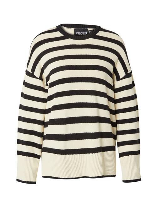 PIECES Pullover 'Ava'  creme / sort