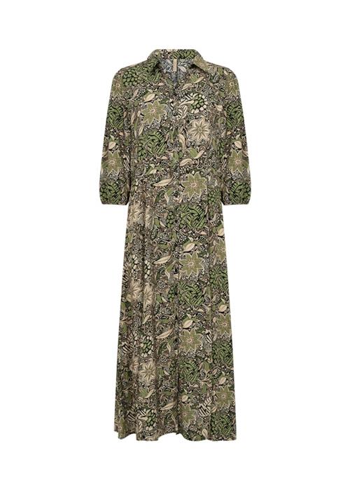 Soyaconcept Blusekjole 'ROSINE 5'  lysebeige / grøn / sort