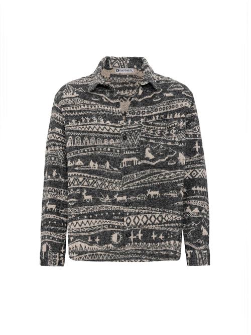 Dandalo Skjorte  taupe / sort-meleret