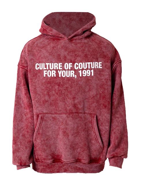 Dandalo Sweatshirt  bordeaux / hvid