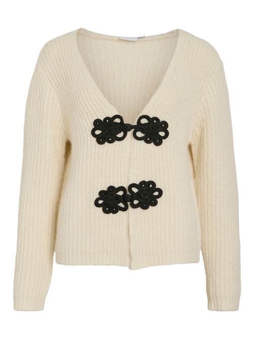 VILA Cardigan 'MANT'  ecru / sort