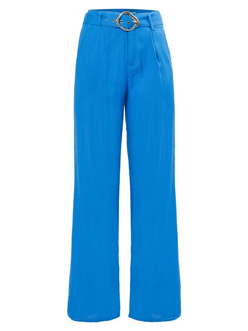 Influencer Bukser med fals  blå