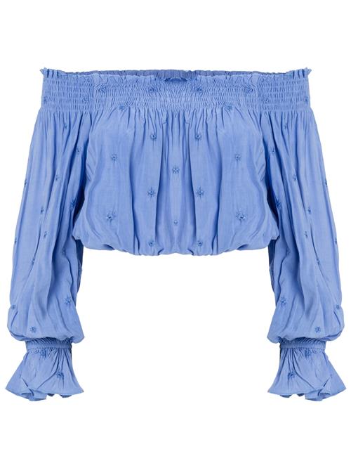 Influencer Bluse  dueblå