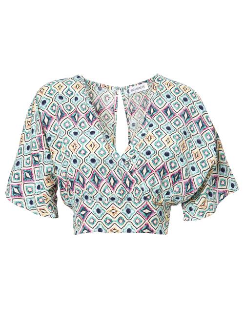 Influencer Bluse  gul / mint / pink / sort