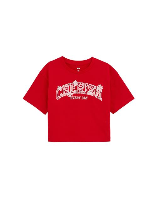 WE Fashion Bluser & t-shirts  lyserød / rød / hvid