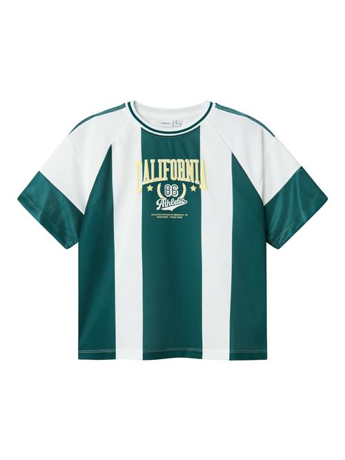 NAME IT Shirts 'NKMDonnol'  lysegul / mørkegrøn / hvid