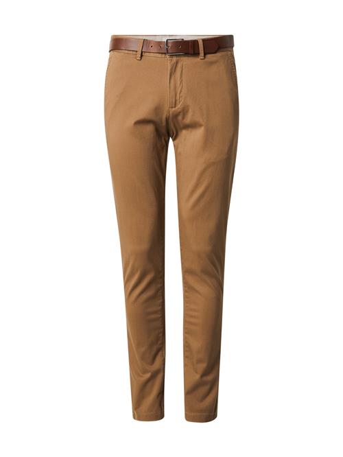 JACK & JONES Lærredsbukser 'JPSTMARCO LEGACY'  mørkebeige