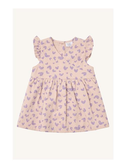 Hust & Claire Kjole 'Katinka'  creme / mørkelilla