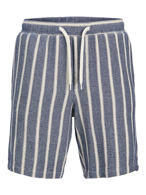 JACK & JONES Bukser 'JPSTJAiden'  ecru / navy / hvid