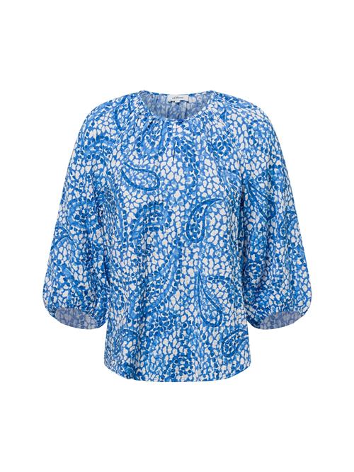 s.Oliver Bluse  blå / azur / hvid