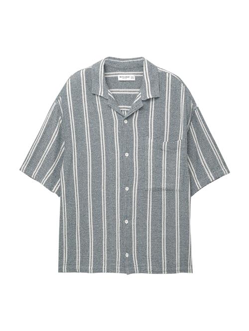 Pull&Bear Skjorte  navy / hvid