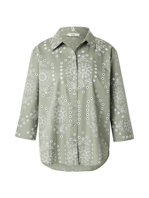 JDY Bluse 'JDYEMMA'  oliven / hvid
