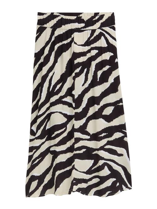 TOM TAILOR Nederdel  beige / sort / hvid