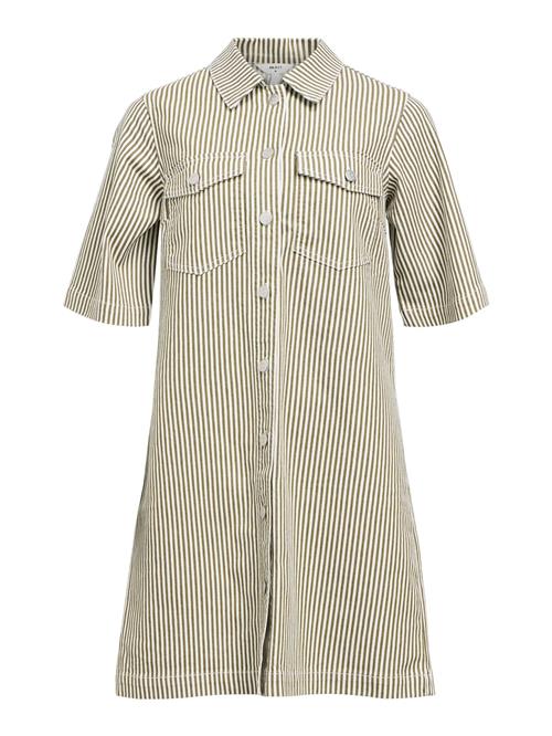 OBJECT Blusekjole  cappuccino / hvid