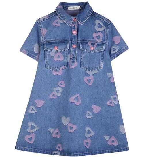 Billieblush Kjole - Denim - Denim Blue m. Hjerter