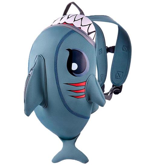 Crazy Safety Børnehavetaske - Shark - Grå