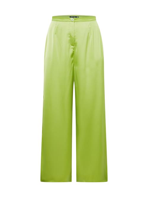 Nasty Gal Plus Bukser med lægfolder  æble