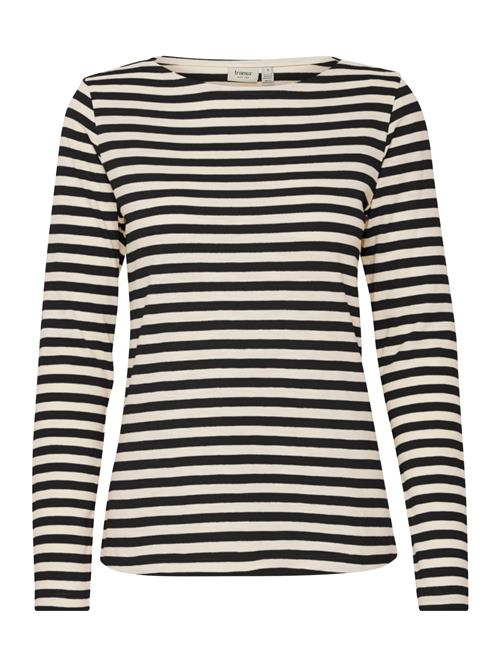 Fransa Shirts 'Mye'  beige / sort