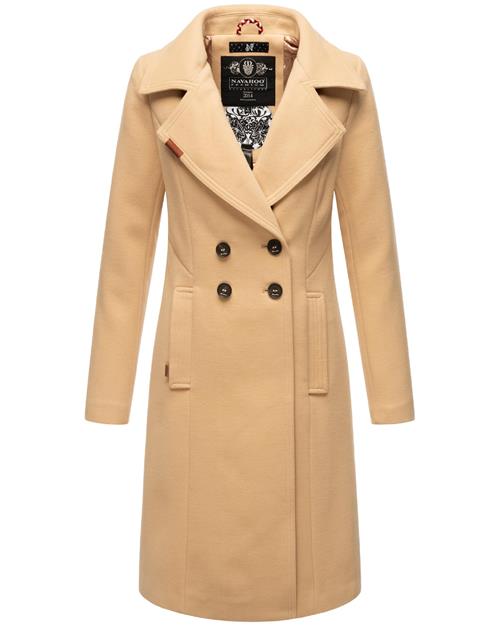 NAVAHOO Overgangsfrakke 'Wooly'  sand