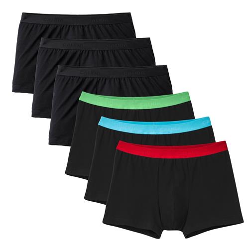 CALIDA Boksershorts 'Natural Benefit'  blå / grøn / rød / sort