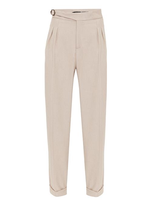 Antioch Bukser med lægfolder  beige