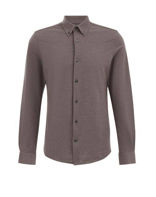 WE Fashion Skjorte  mørkebrun