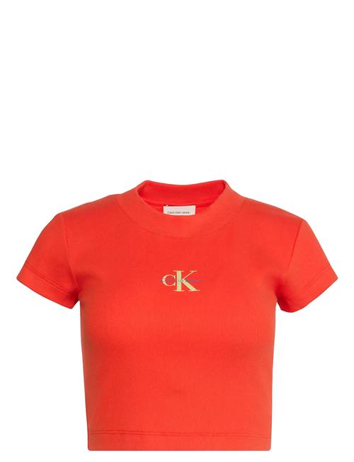 Calvin Klein Jeans | Monologo Baby Rib Tee | XS