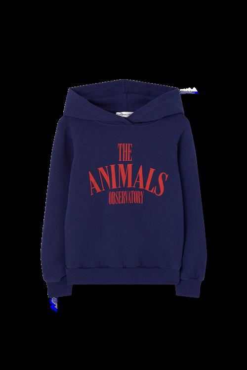 The Animals Observatory Anglefish Hættetrøje Deep Blue  Deep Blue 6 Y  Blå  6 år  unisex