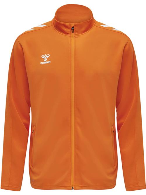 Hummel Sportssweatjakke 'POLY'  orange / hvid