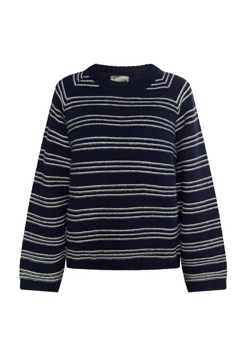 DreiMaster Vintage Pullover 'Altiplano'  marin / uldhvid