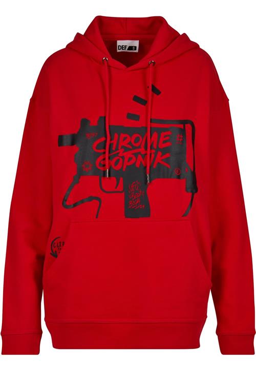 DEF Sweatshirt  rød / sort