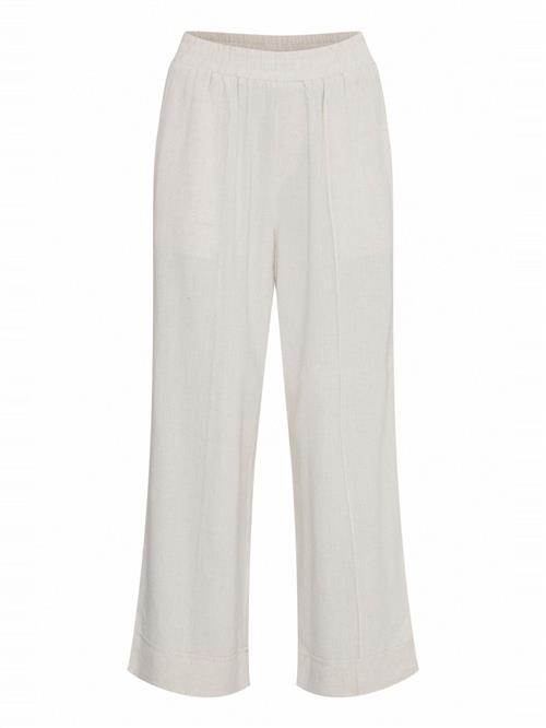 Fransa Bukser med fals 'Atel'  naturhvid