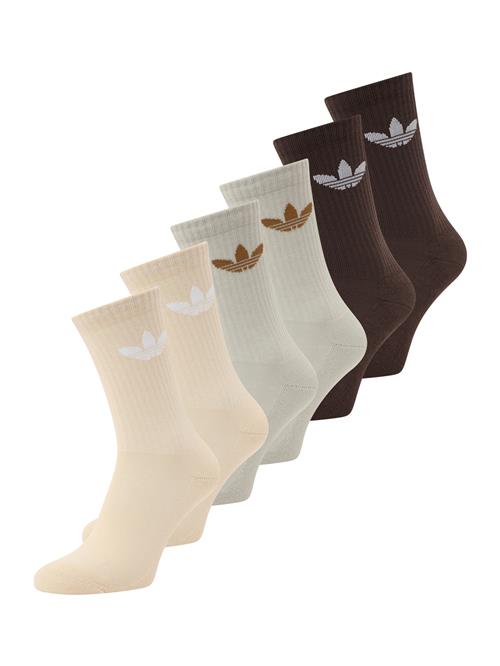 ADIDAS ORIGINALS Sokker 'Trefoil 6-Pack'  beige / choko / lysegrå