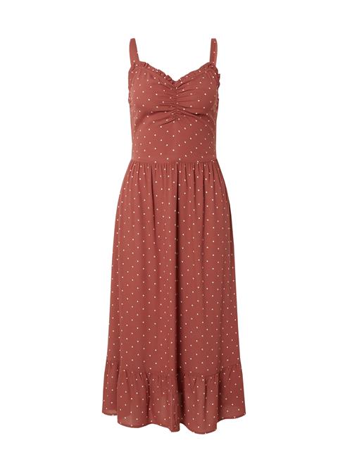 ABOUT YOU Kjole 'Charlie'  rustbrun / hvid