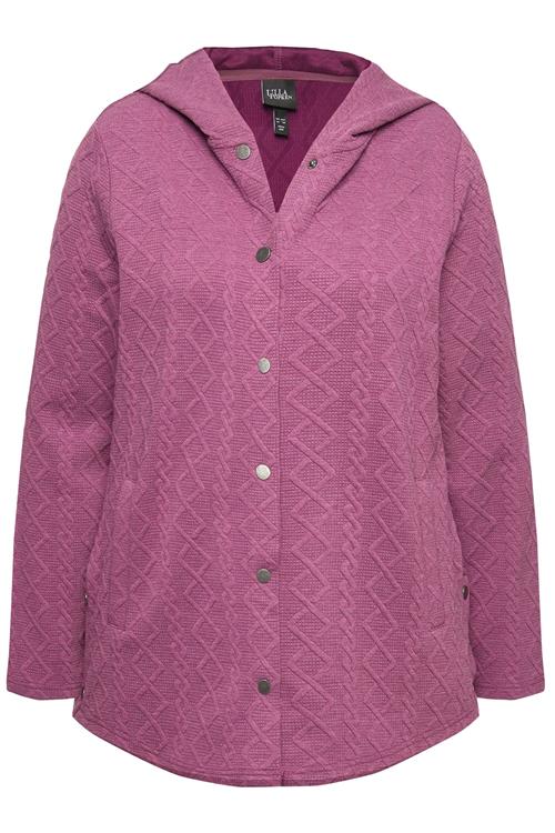 Ulla Popken Sweatjakke  lilla